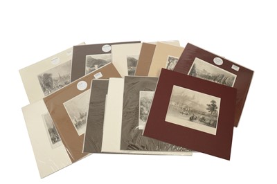 Lot 443 - A COLLECTION OF APPROXIMATELY FIFTY MOUNTED PRINTS OF EUROPEAN CITIES