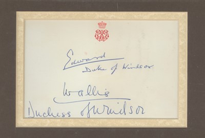 Lot 311 - Edward & Wallis, Duke and Duchess of Windsor