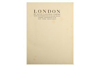 Lot 307 - Photography.- Coburn (Alvin Langdon)