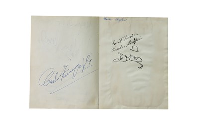 Lot 17 - Autograph Album.- Incl. Charlie Chaplin
