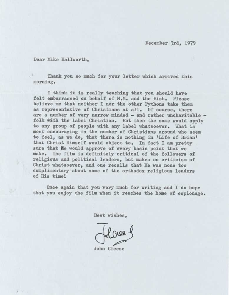 Lot 79 - Cleese (John)