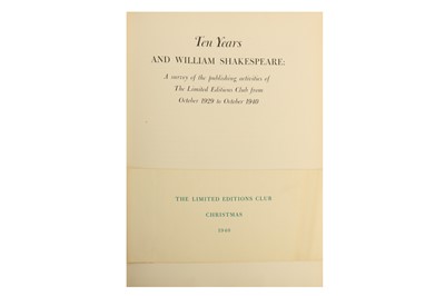 Lot 101 - Shakespeare (William) The Plays