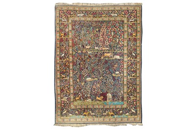 Lot 18 - A FINE KIRMAN GARDEN CARPET, SOUTH PERSIA