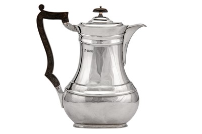 Lot 321 - A George V sterling silver hot water pot, Sheffield 1913 by William Hutton and Son Ltd