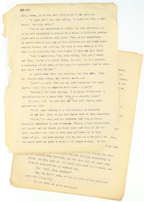 Lot 184 - Typed Novel Draft