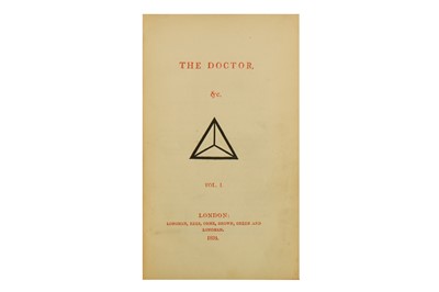 Lot 1523 - Southey (Robert) The Doctor [The Three Bears]. 1834