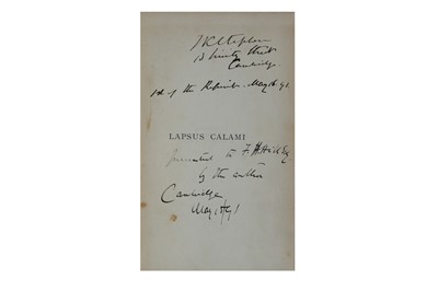 Lot 83 - Kenneth Stephen (James) J. K. S., Lapsus Calami