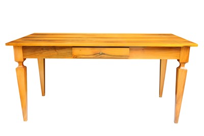 Lot 446 - A late 20th Century bespoke made Italian walnut farmhouse table