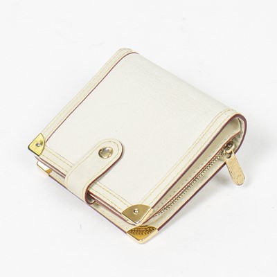 Lot 56 - Louis Vuitton Ivory Suhali Compact Zip Wallet