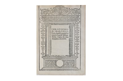 Lot 18 - Church History.- Marcello (Cristoforo)