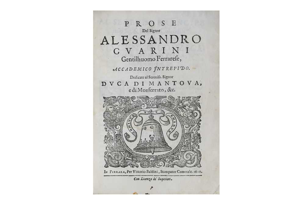 Lot 33 - Guarini (Alessandro, the Younger)
