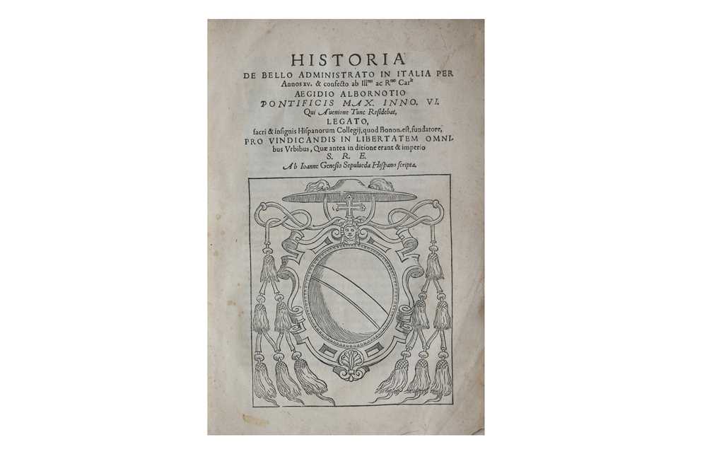 Lot 59 - Sepúlveda (Juan Ginés de)