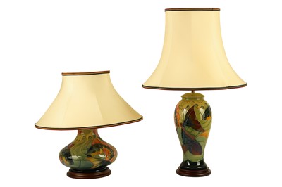 Lot 321 - Two late 20th century Moorcroft lamp bases