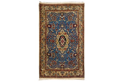 Lot 16 - A FINE QUM RUG, CENTRAL PERSIA
