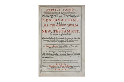 Lot 95 - Religion & Literature, Miscellany.