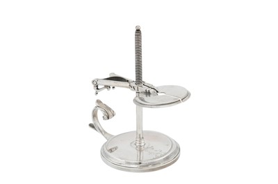 Lot 37 - A George III sterling silver wax jack, London 1793 probably by William Fountain (reg. 1st Sep 1794)