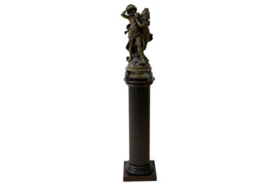 Lot 351 - A 19th Century style bronze figural group of children