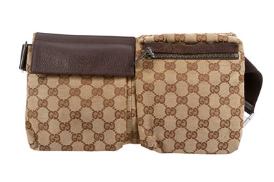 Lot 117 - Gucci Beige Monogram Waist Pouch