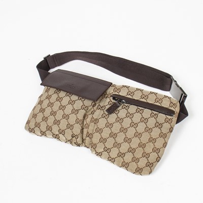 Lot 123 - Gucci Beige Monogram Waist Pouch