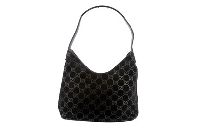 Lot 144 - Gucci Black Guccissima Shoulder Zip Tote