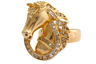 Lot 27 - A diamond novelty dress ring