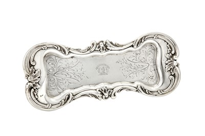 Lot 359 - An early Victorian sterling silver snuffers tray, Sheffield 1837 by Henry Wilkinson & Co