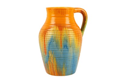 Lot 293 - A 1930s Clarice Cliff Delecia pattern single-handled Lotus jug