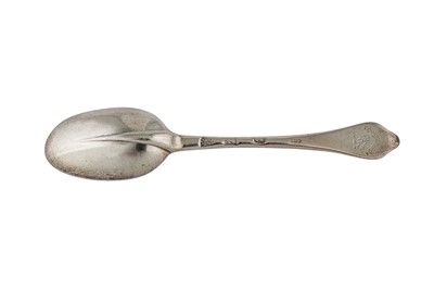 Lot 250 - A Queen Anne Britannia standard silver table spoon, London 1702 by Henry Greene (reg. 31st August 1700)