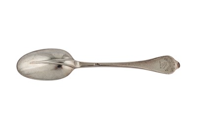Lot 251 - A Queen Anne Britannia standard silver table spoon, London circa 1705 by John Broake (reg. 8th July 1699)