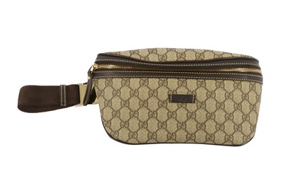 Lot 125 - Gucci Beige Supreme Monogram Waist Pouch