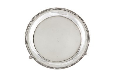Lot 140 - An early 19th century Chinese Export silver teapot stand, Canton circa 1820 mark of Tu Hopp