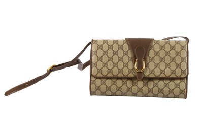 Lot 129 - Gucci Beige Supreme Flap Shoulder