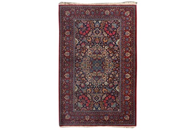 Lot 67 - AN UNUSUAL FINE MESHED RUG, NORTH-EAST PERSIA