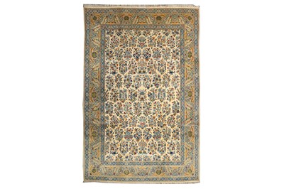 Lot 31 - A FINE SIGNED KASHAN CARPET, CENTRAL PERSIA