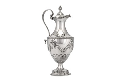 Lot 361 - A George III silver wine ewer, London circa 1775, no makers mark