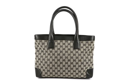 Lot 148 - Gucci Grey Monogram Rectangular Tote