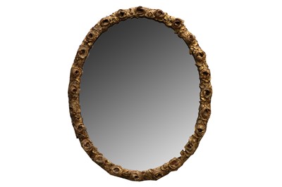 Lot 475 - A turn of the century gilt mounted wall mirror