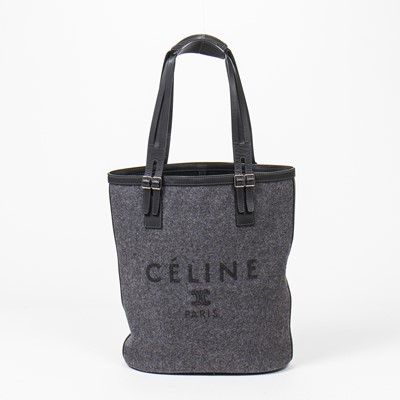 Lot 151 - Celine Grey Wool Tote