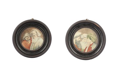 Lot 192 - A PAIR OF WATERCOLOUR CARICATURES OF TURKISH MEN