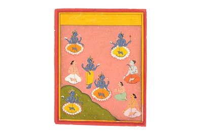 Lot 337 - LORD VISHNU SUMMONED BY THE PUNDITS