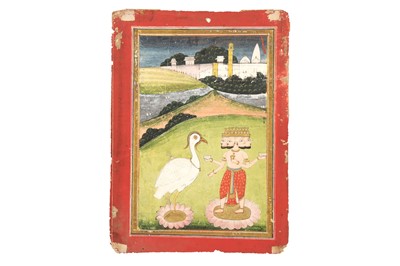 Lot 324 - THE HINDU GOD BRAHMA AND HIS VAHANA