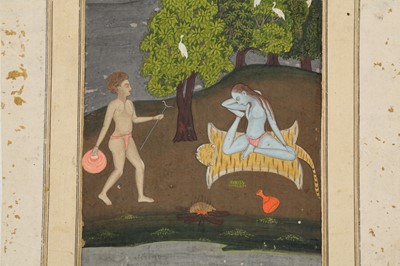Lot 314 - A YOGINI AND A MALE DISCIPLE IN THE WILDERNESS