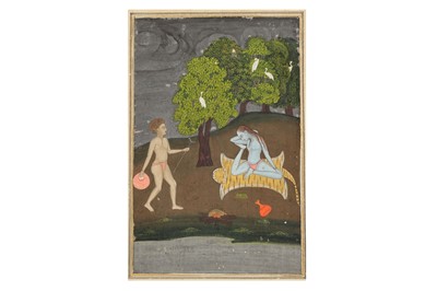 Lot 314 - A YOGINI AND A MALE DISCIPLE IN THE WILDERNESS