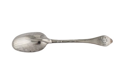 Lot 265 - A Queen Anne Britannia standard silver tablespoon, London 1702 by Thomas Allan (reg. April 1697)