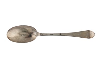 Lot 267 - A George I Britannia standard silver tablespoon, London 1714 by William Scarlett (reg. April 1697)