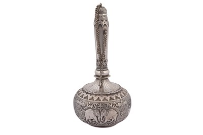 Lot 299 - A SILVER BOTTLE (SURAHI)