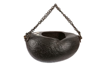 Lot 256 - A COCO-DE-MER BEGGING BOWL (KASHKUL)