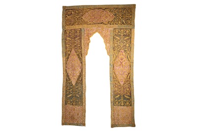 Lot 140 - A LARGE PORTIÈRE HANGING