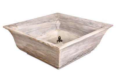 Lot 203 - AN INDIAN MARBLE FOUNTAIN BASIN