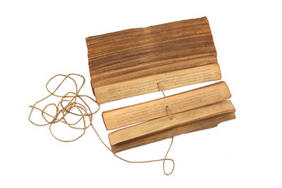 Lot 176 - A PALM LEAF MANUSCRIPT
